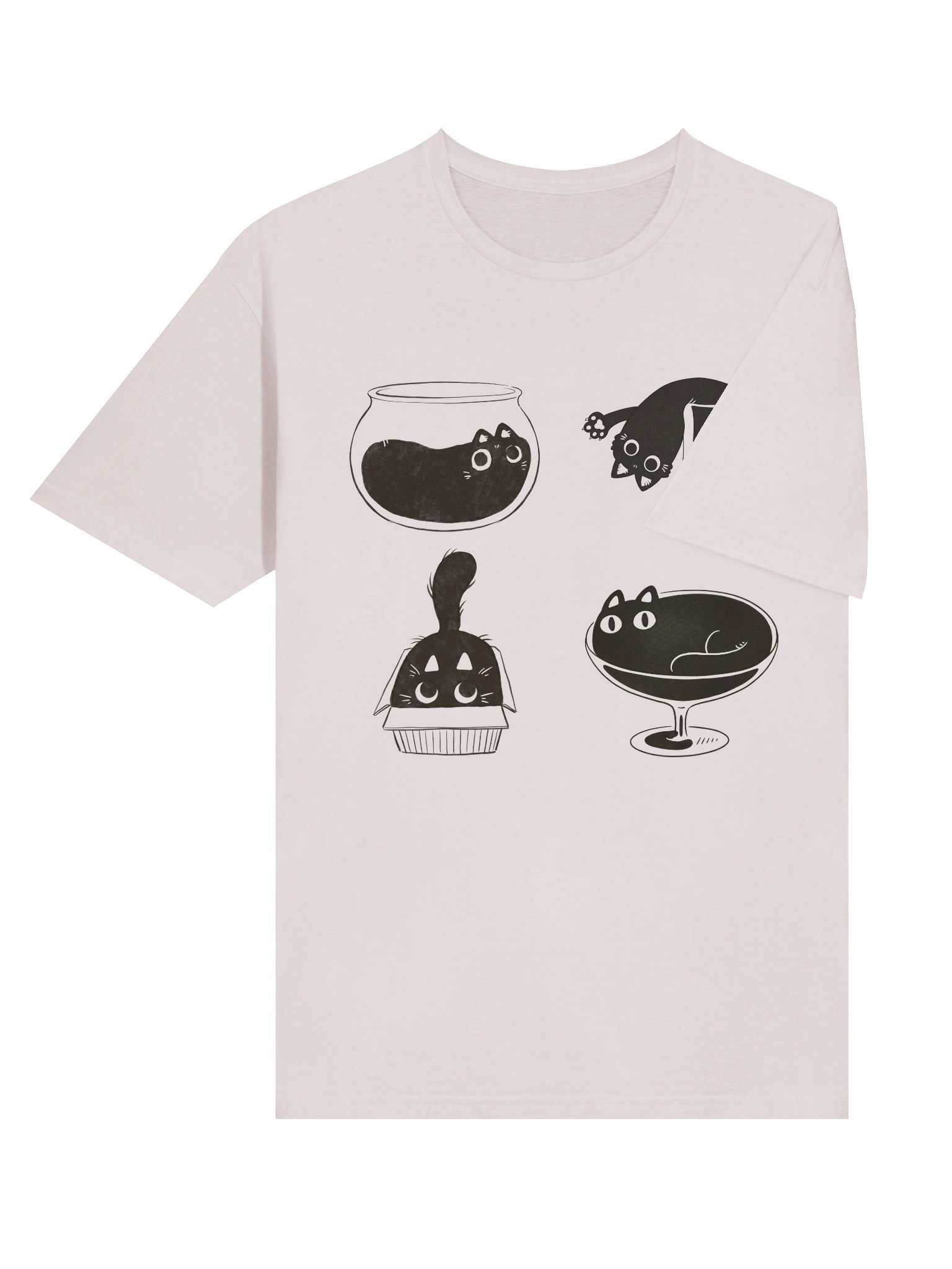 Cup & Bowl Cats T-Shirt product image (35)