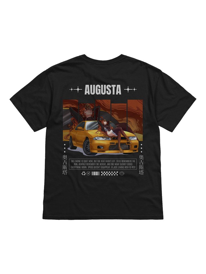 Augusta JDM T-Shirt (Dark Colors) | WuWa Anime Streetwear product image (2)