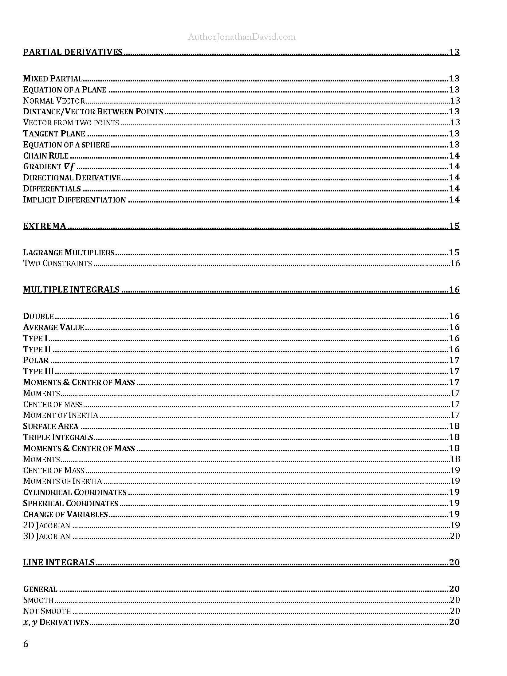 The Ultimate Cheat Sheet for STEM Majors | Calculus 3 product image (3)