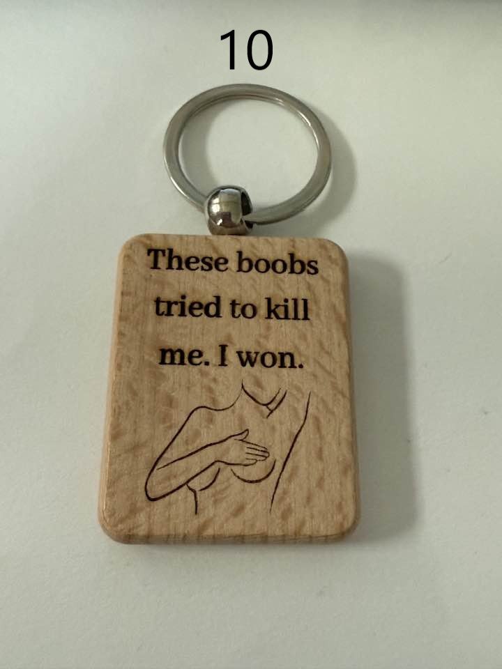 Wooden Engraved Illness Awareness Keychains | Chronic Pain, Cancer, & More (1) product image (10)