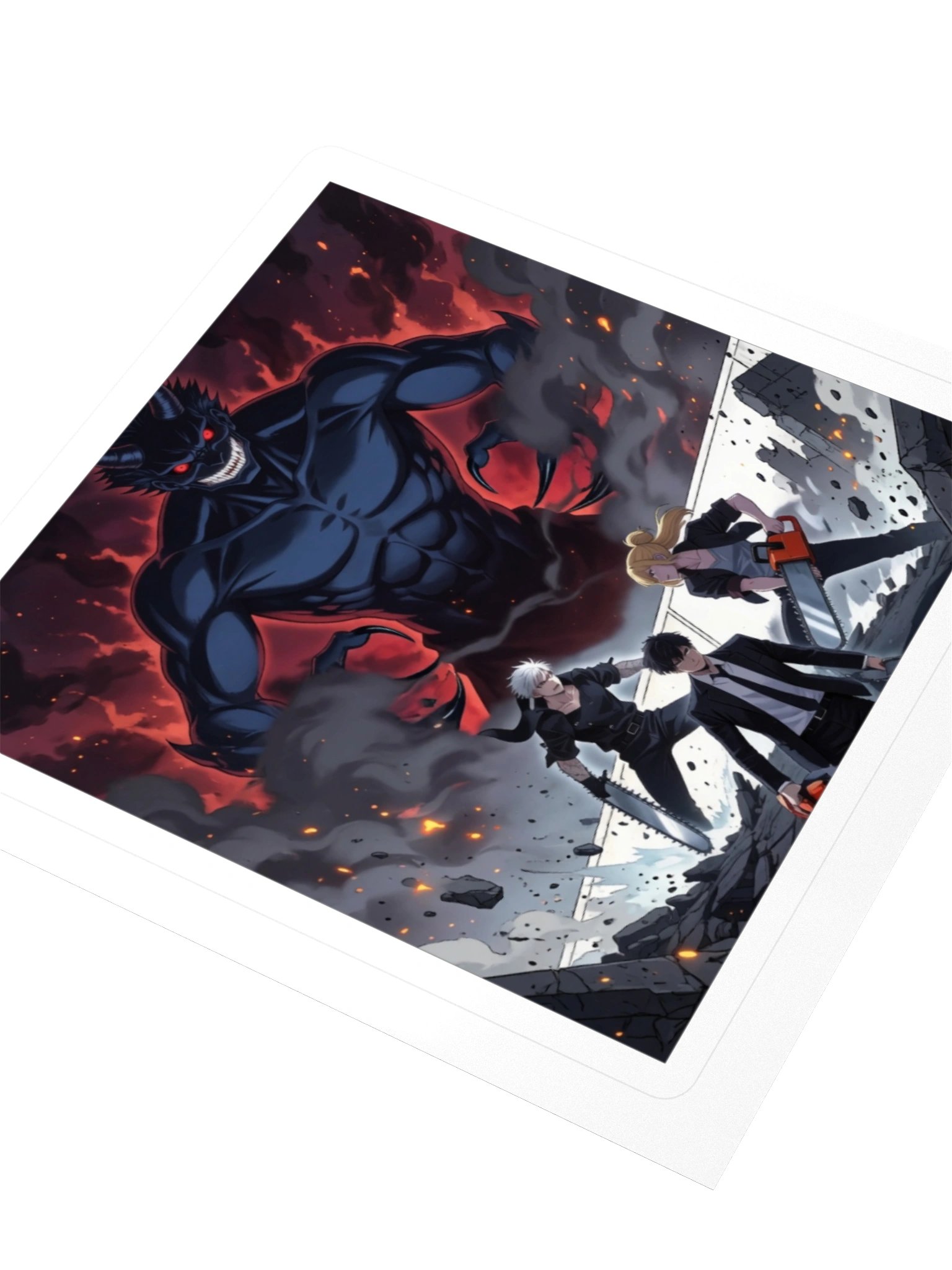 Chainsaw Warriors vs. Dark Entity // Premium Vinyl Sticker product image (3)