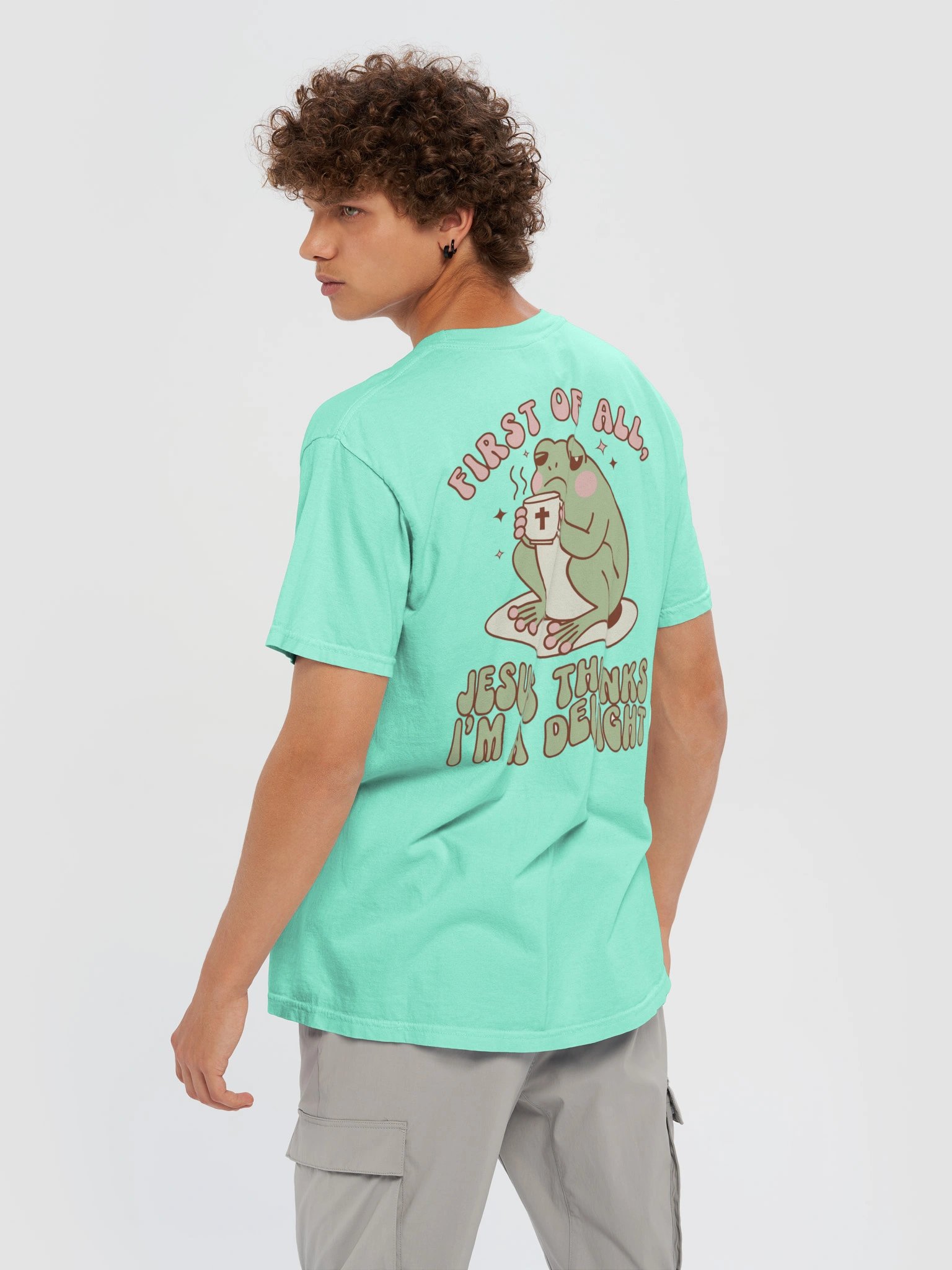 Jesus Thinks I'm a Delight Frog Tee product image (6)