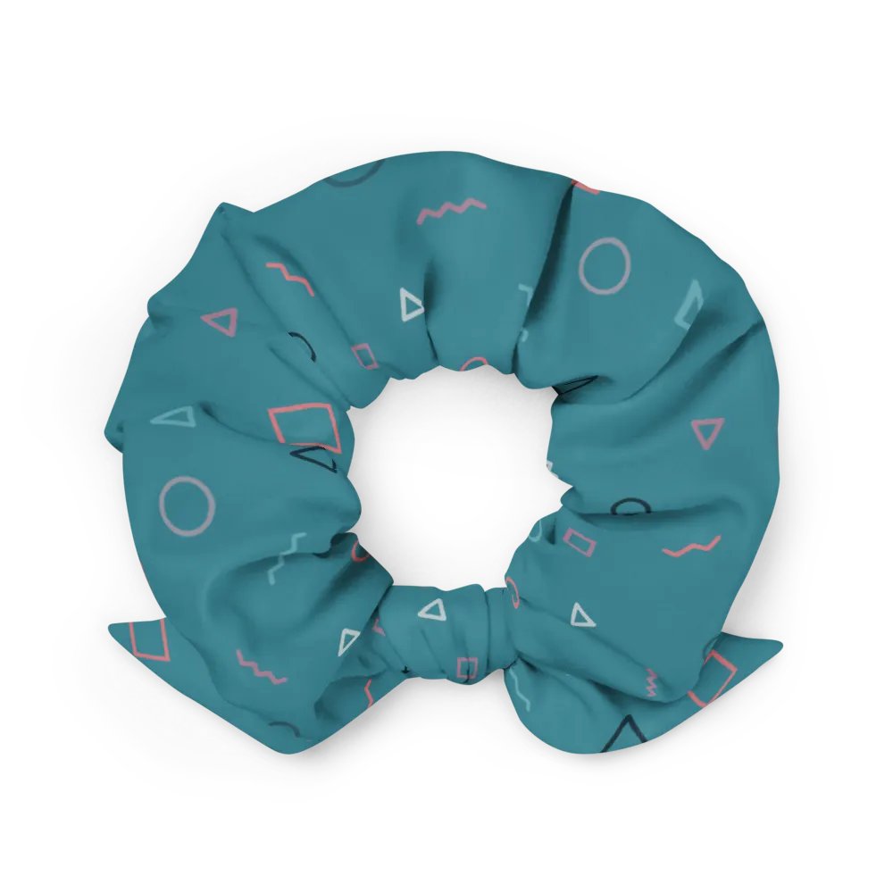 Turquoise Shapes Scrunchie product image (2)