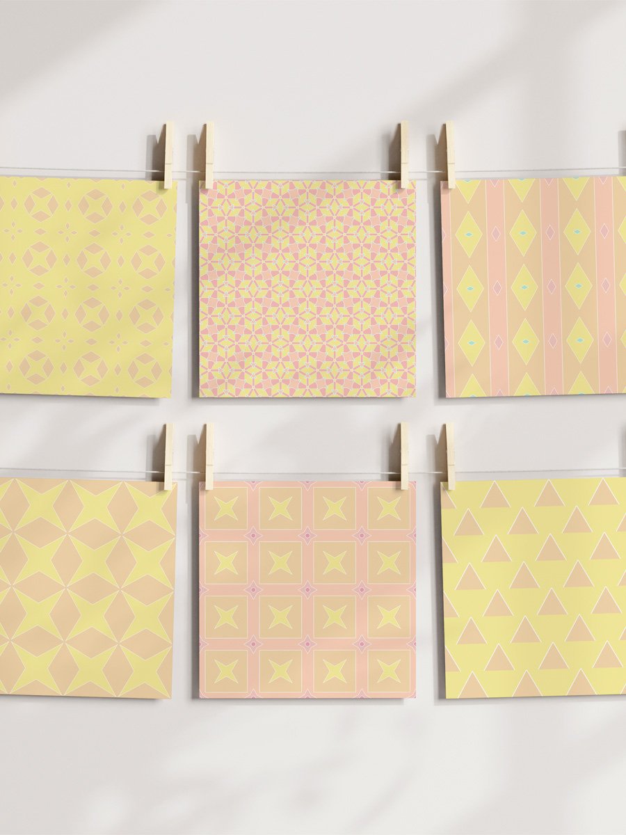 Abstract Pastels Pattern Pack 7 - Summer Sands product image (4)