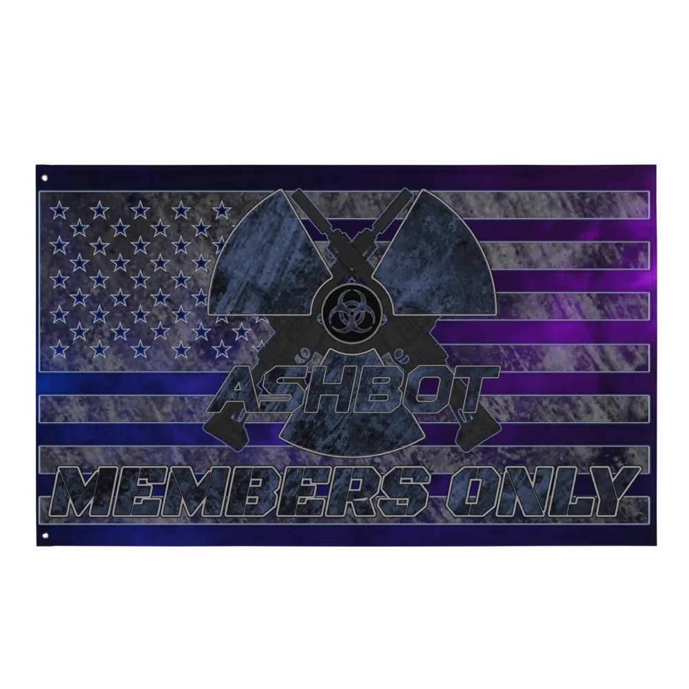 ASHBOT Members Only Flag product image (1)
