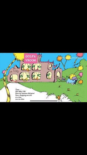 The older you get, the less the Lorax feels like a children’s story.

In this version, the Thneeds have been replaced with go...