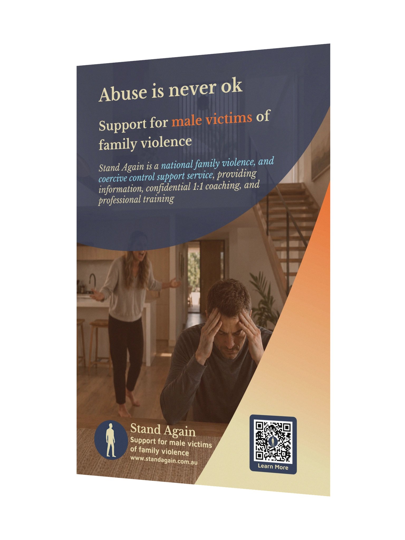 Poster H: "Abuse is never ok" product image (3)