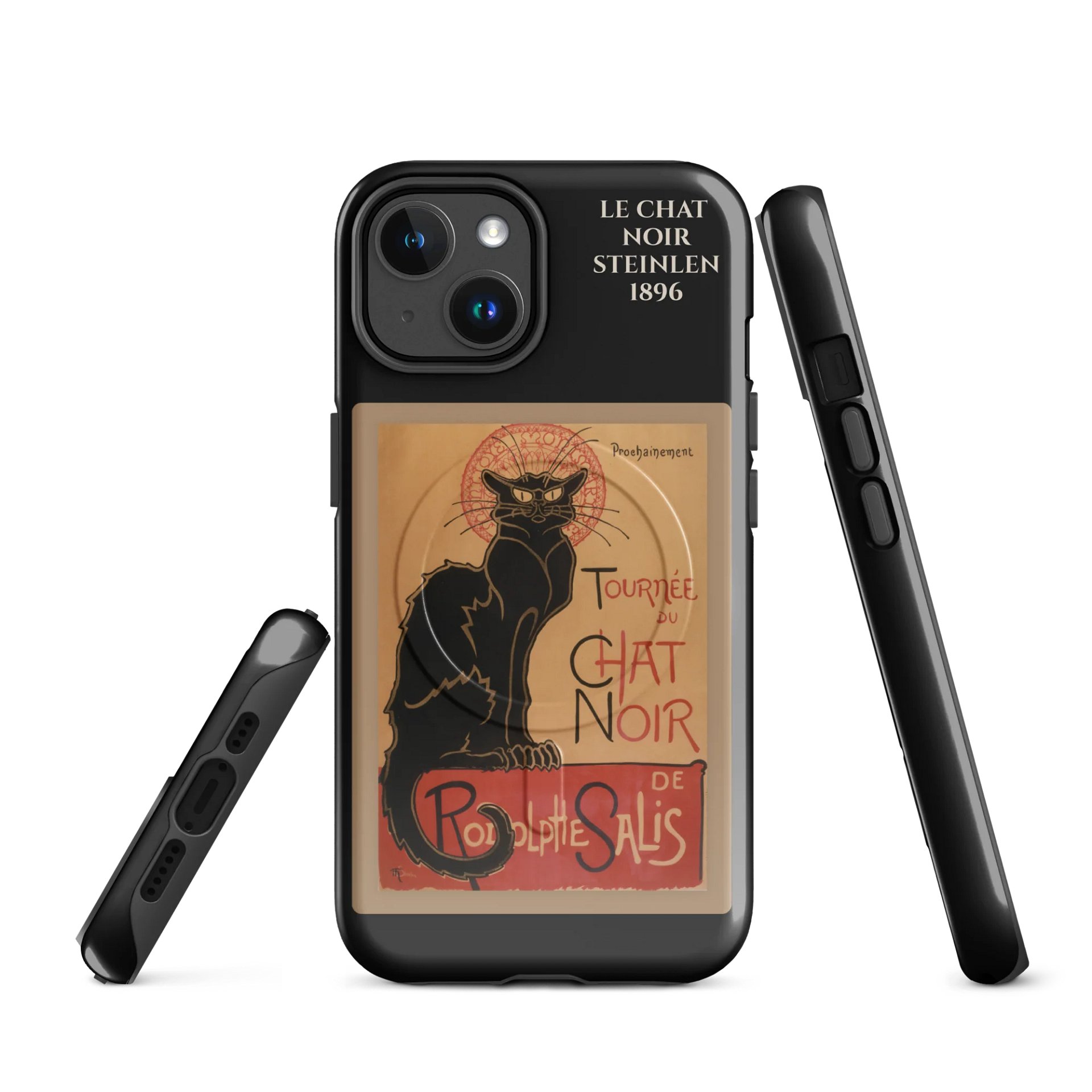 Le Chat Noir (Steinlen, 1896) iPhone® MagSafe® Tough Case product image (1)