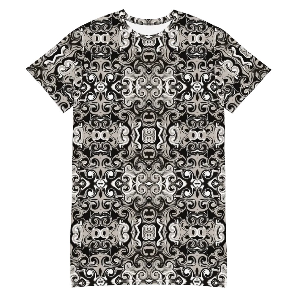 Baroque Swirls All-Over Print Dress product image (4)