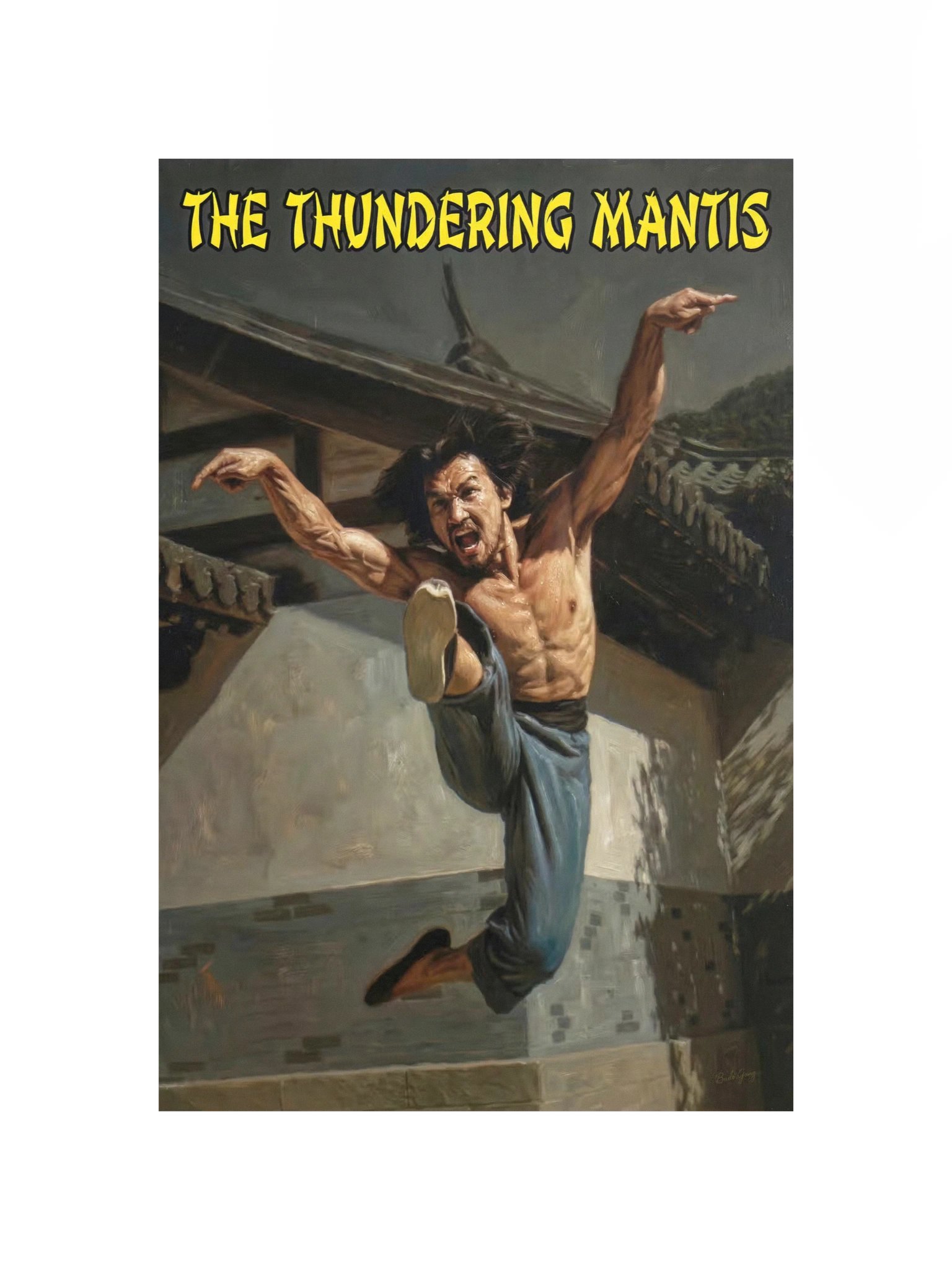 The Thundering Mantis Art Poster product image (4)