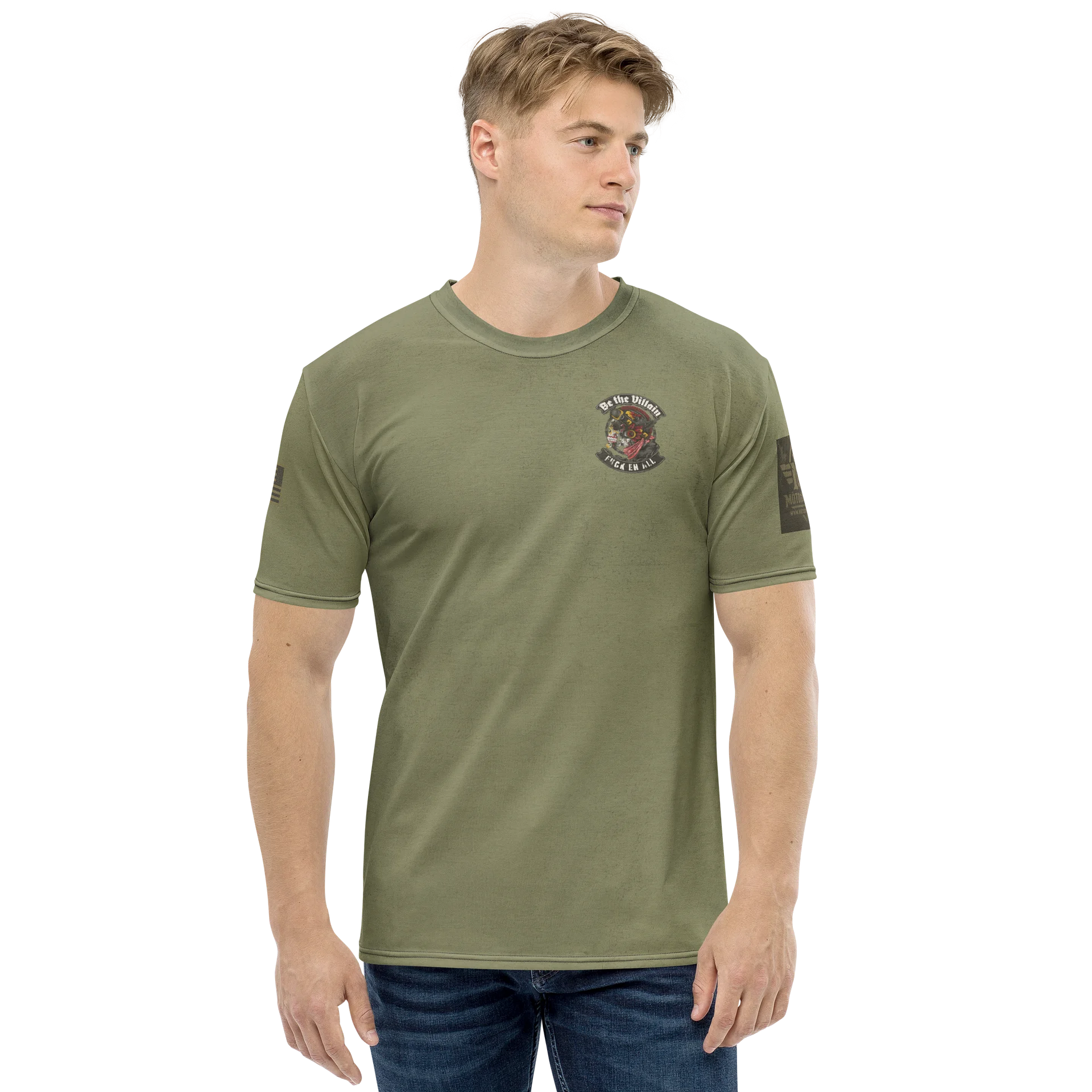 Be the Villain MötoGraffitti Tee in OD Green product image (2)
