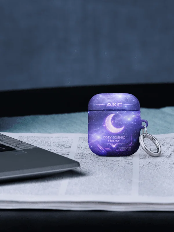 • AKC // Cozy Cosmic Friday AirPods® Case (Gen 1 & Gen 2) | Arkfall Kitty Collective product image (7)