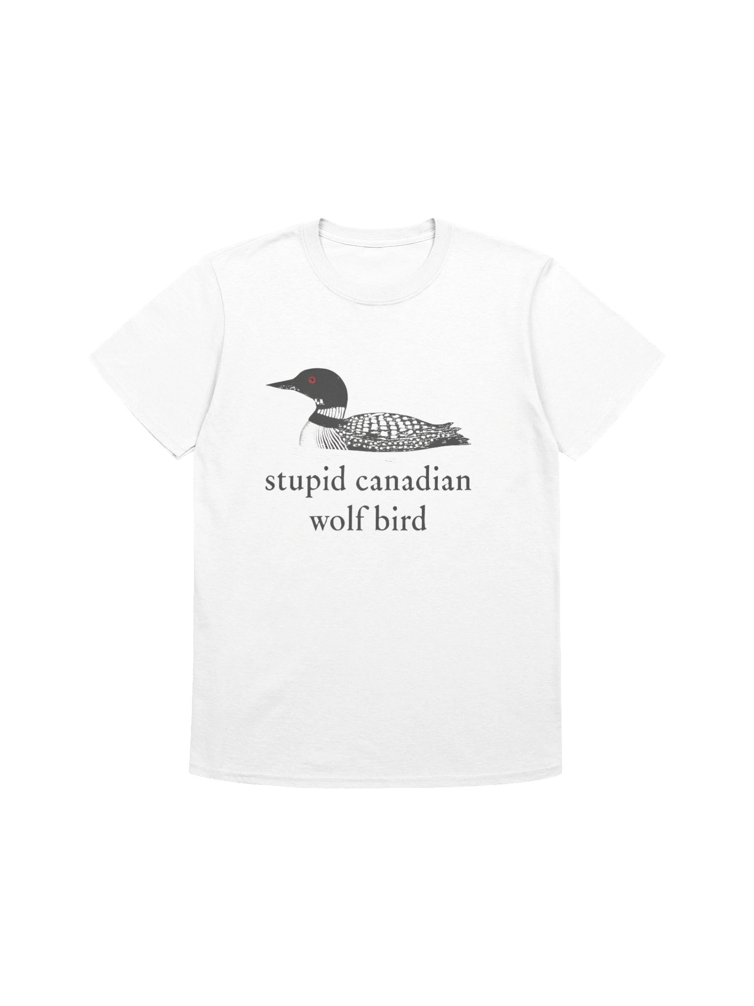 Stu*pid Canadian Wolf Bird Funny Hockey Romance NFL Shirt product image (1)
