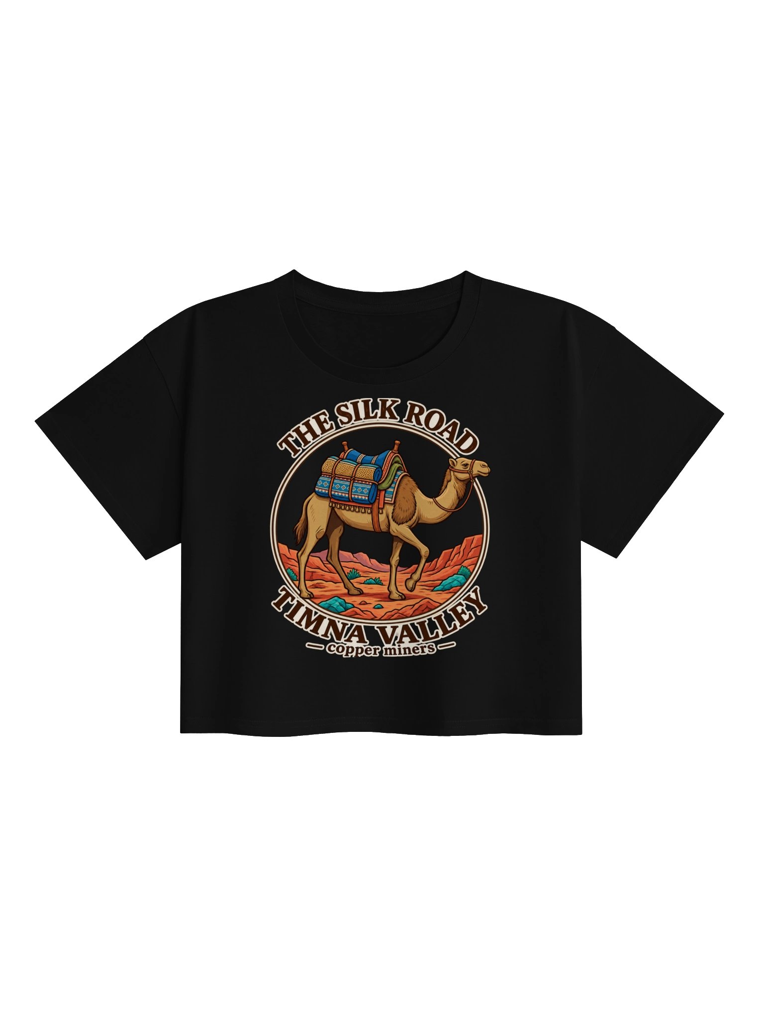 The Silk Road Timna Valley Camel Emblem Crop Top product image (1)