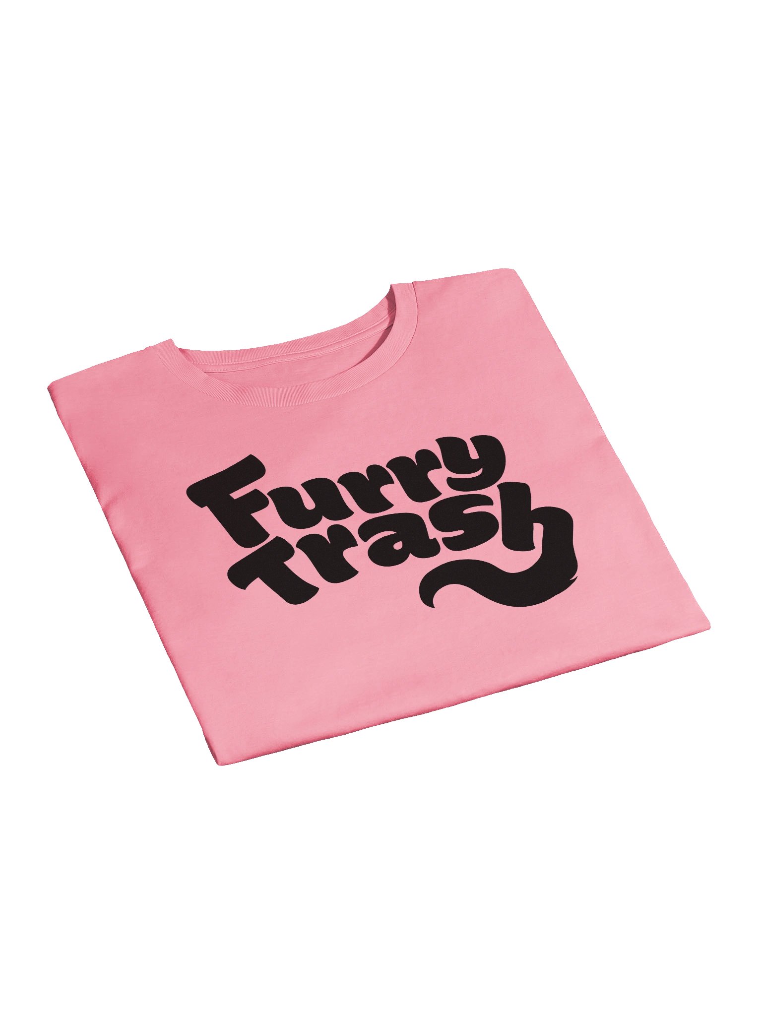 Furry Trash Crop Top – Bubble Logo (Black Print) product image (19)