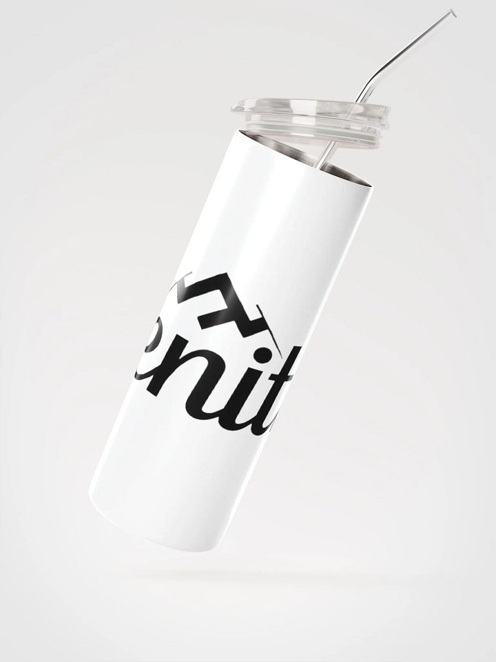 Zenith 20oz Vacuum-Insulated Stainless Steel Tumbler with Straw - White Mountain Design product image (1)