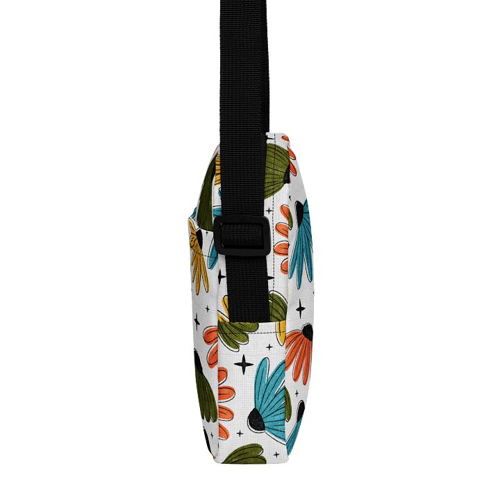 Retro Vintage Coneflowers Crossbody Bag product image (2)