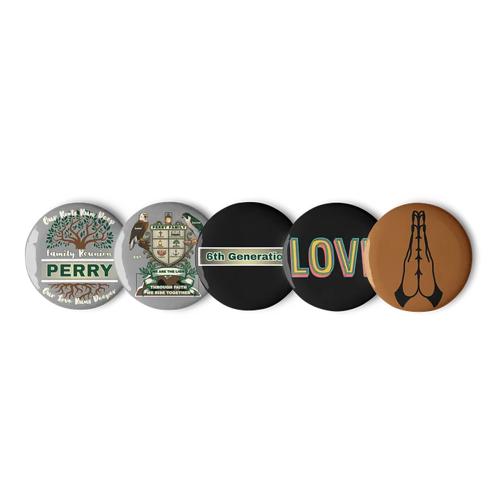 Pin Buttons for 6th Generation Perry Family Reunion 2026 | Legacy Edition product image (1)