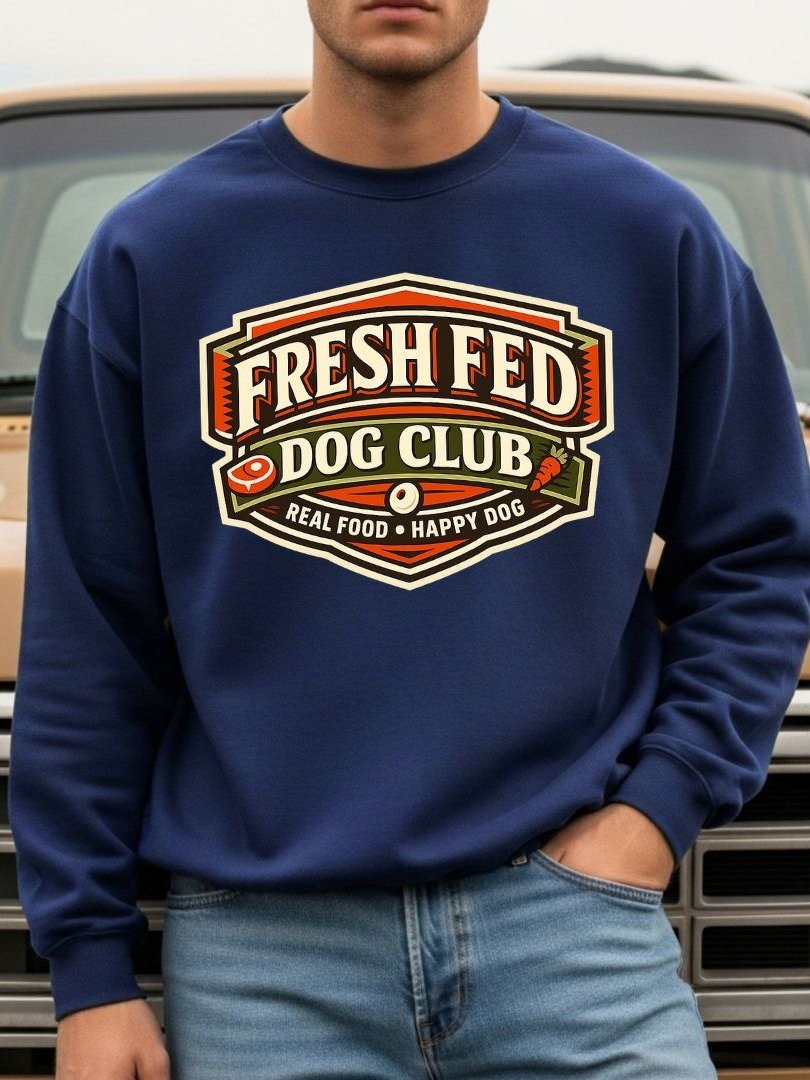 Fresh Fed Dog Club Crewneck Sweatshirt – Raw Fed Dog Lover Gift. product image (1)
