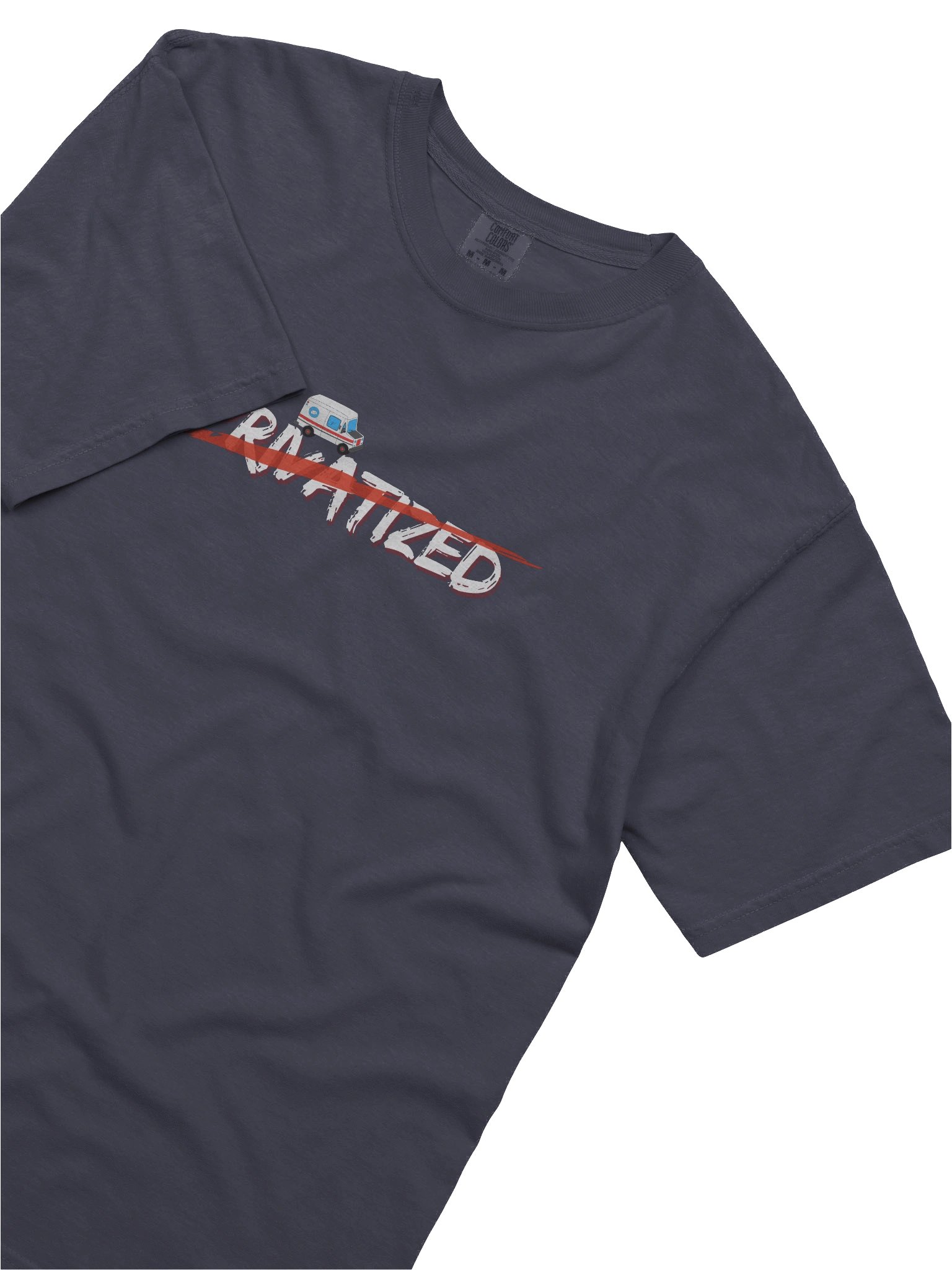 "Privatized" Delivery Graphic Tee (Navy) product image (5)