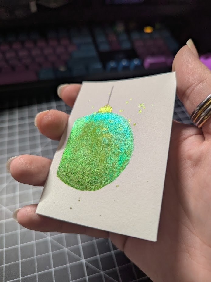 ATC - Christmas Bauble #1 (Green) product image (2)