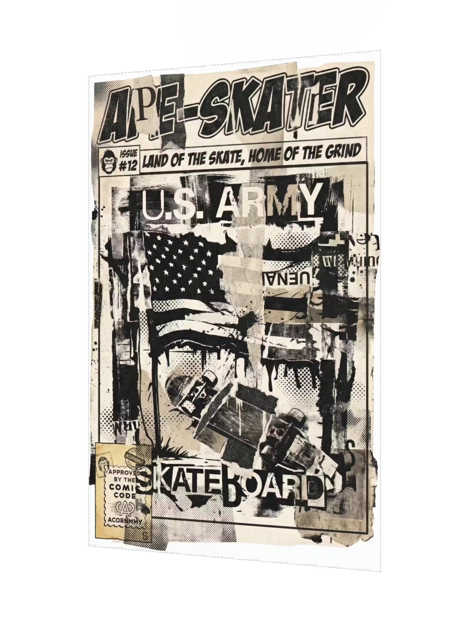 APE-SKATER // ISSUE #12: "URBAN CHAOS" (VARIANT F - COLLAGE EDITION) product image (9)
