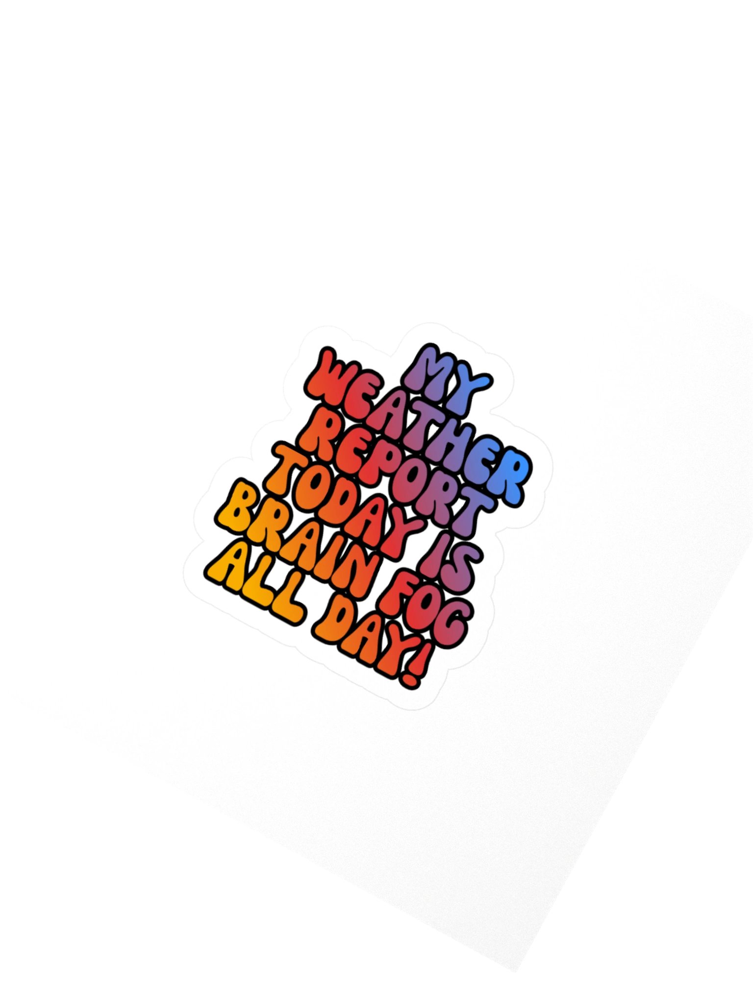 Menopause Chaos Kiss Cut 4"x4" Vinyl Sticker product image (2)