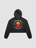 French Fry Fan Club Cropped Hoodie - Black product image (1)
