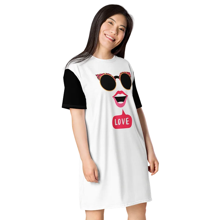 LOVE Graphic Oversized T-Shirt Dress product image (2)