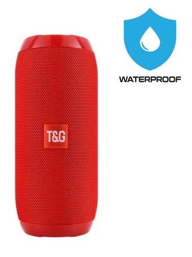 TG117 Portable Wireless Bluetooth Waterproof Speaker - USB/TF/FM Radio (Red) product image (1)