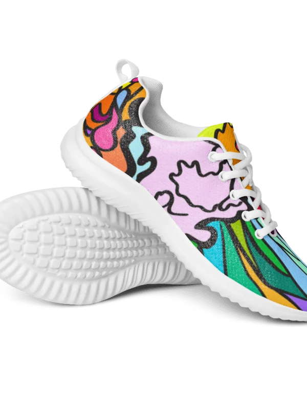 Vibrant Fusion Men's Sneakers - Wave at Sunset product image (6)