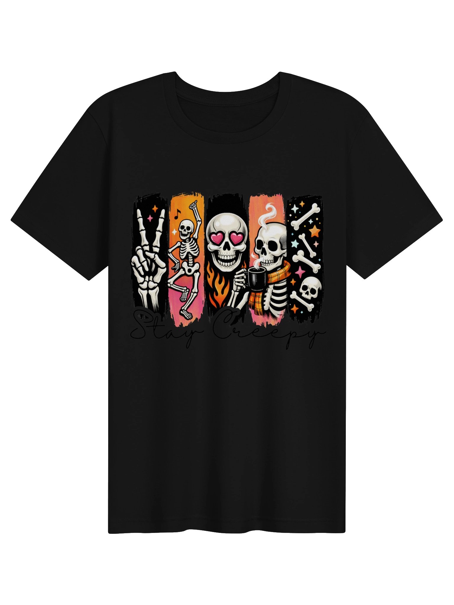 Stay Creepy Skeleton Collage Tee product image (7)