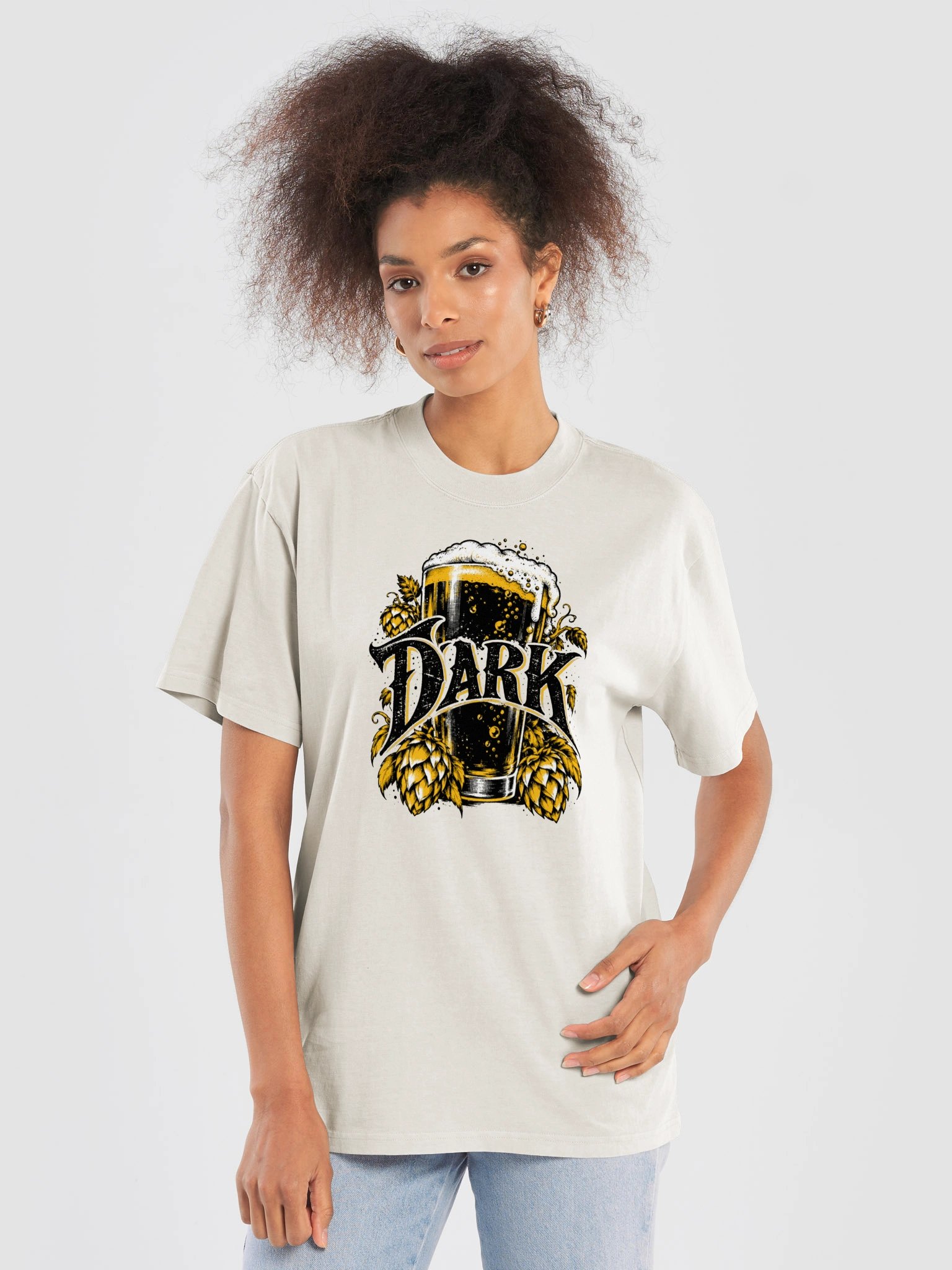 DARK — Unisex Oversized Craft Beer T-Shirt product image (5)