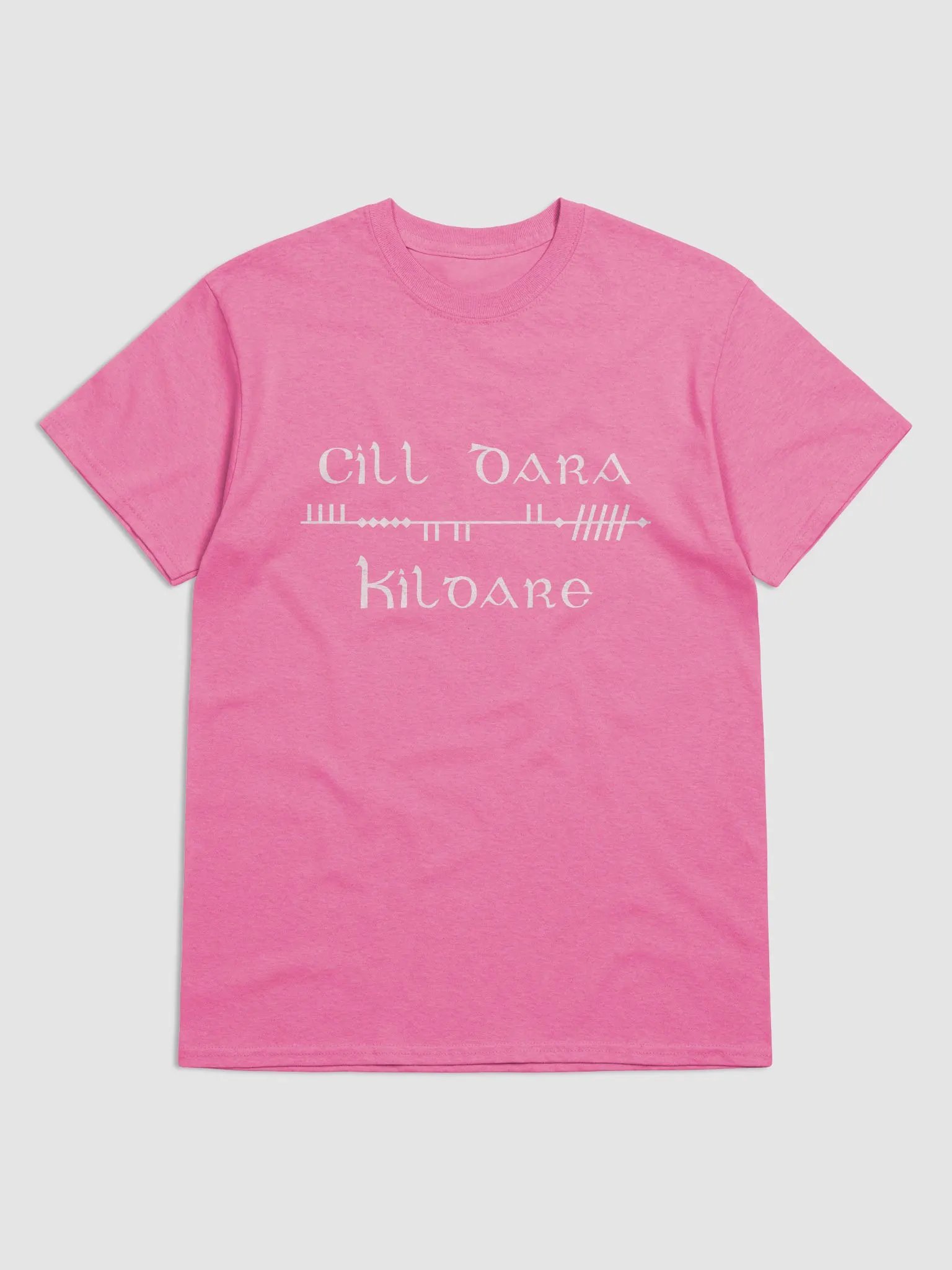 Kildare/Cill Dara Scholastic style Ogham printed T-shirt product image (7)