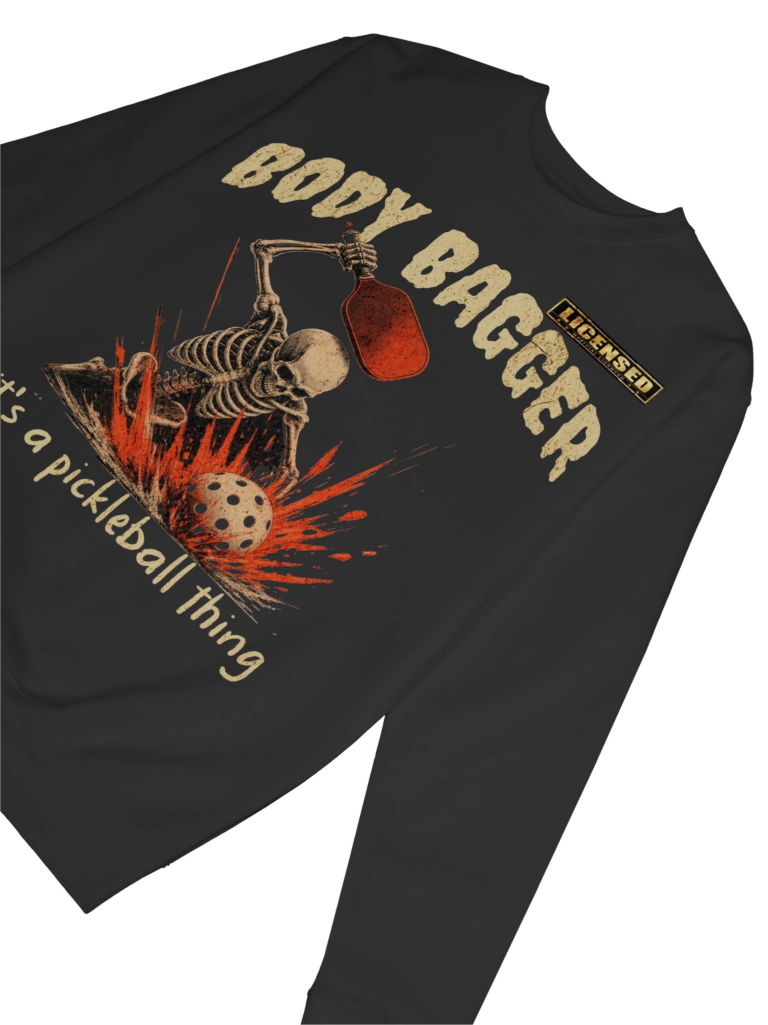Body Bagger Halloween Pickleball Sweatshirt | Funny Horror Crewneck product image (16)