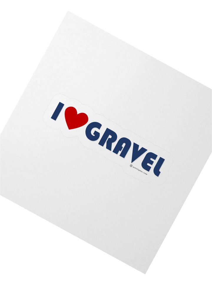 I Love Gravel sticker product image (5)