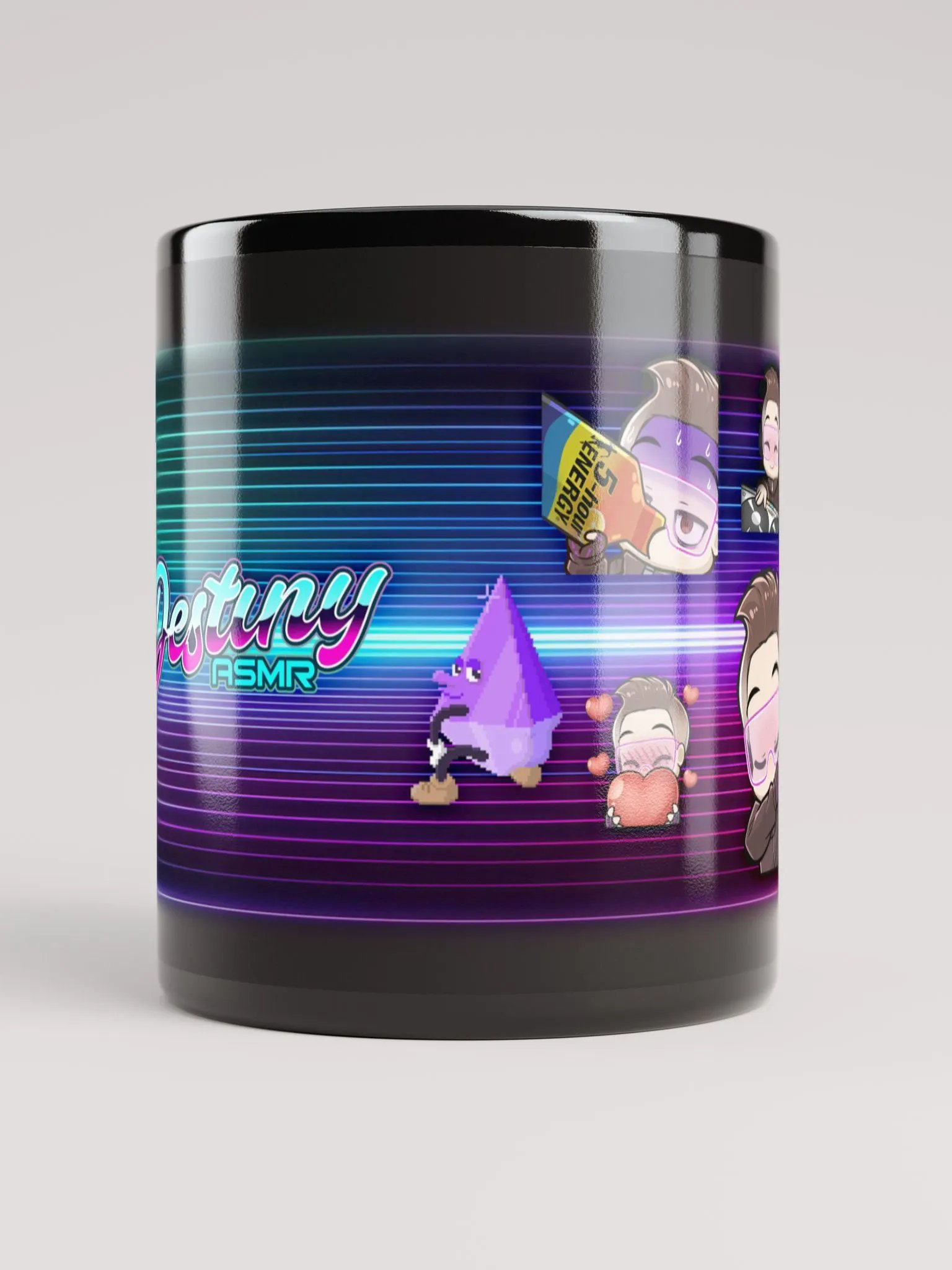 ASMR Destiny Emote Mug (Black) product image (2)