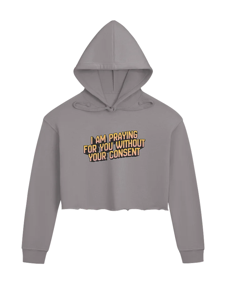 I Am Praying for You Without Your Consent - Cropped Hoodie product image (2)
