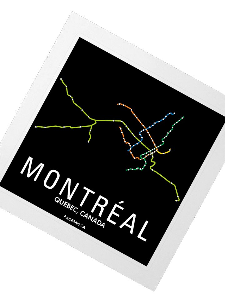 The Rail Fans Canada Transit Sticker - Montreal product image (6)