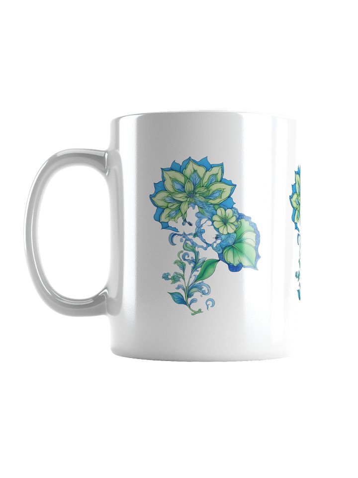 Cool Blue Florals - Mug product image (1)