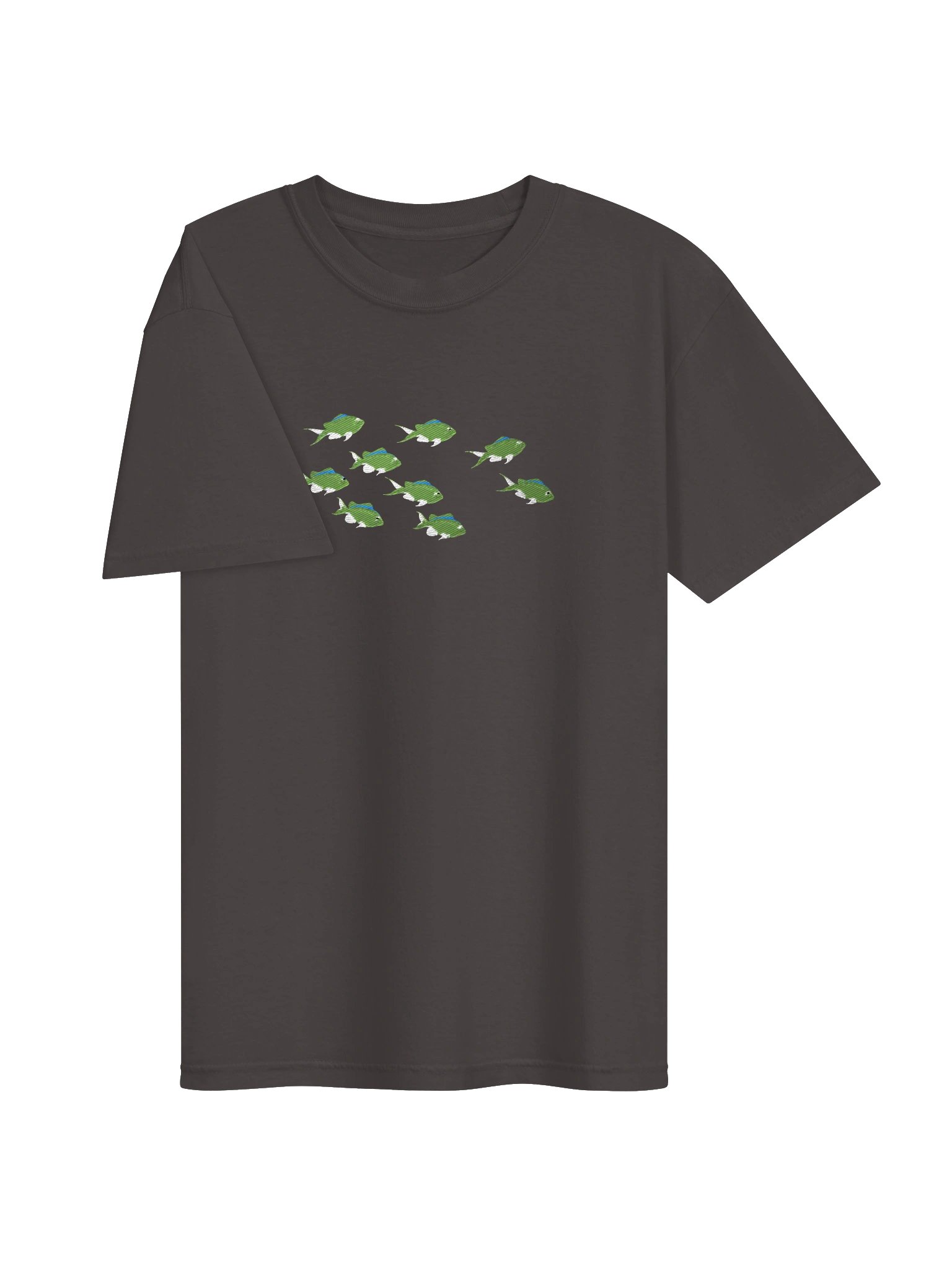 A School of Green Chromis Embroidered Premium Shirt | Saltwater Reef Aquarium Fish & Marine Life Apparel product image (19)