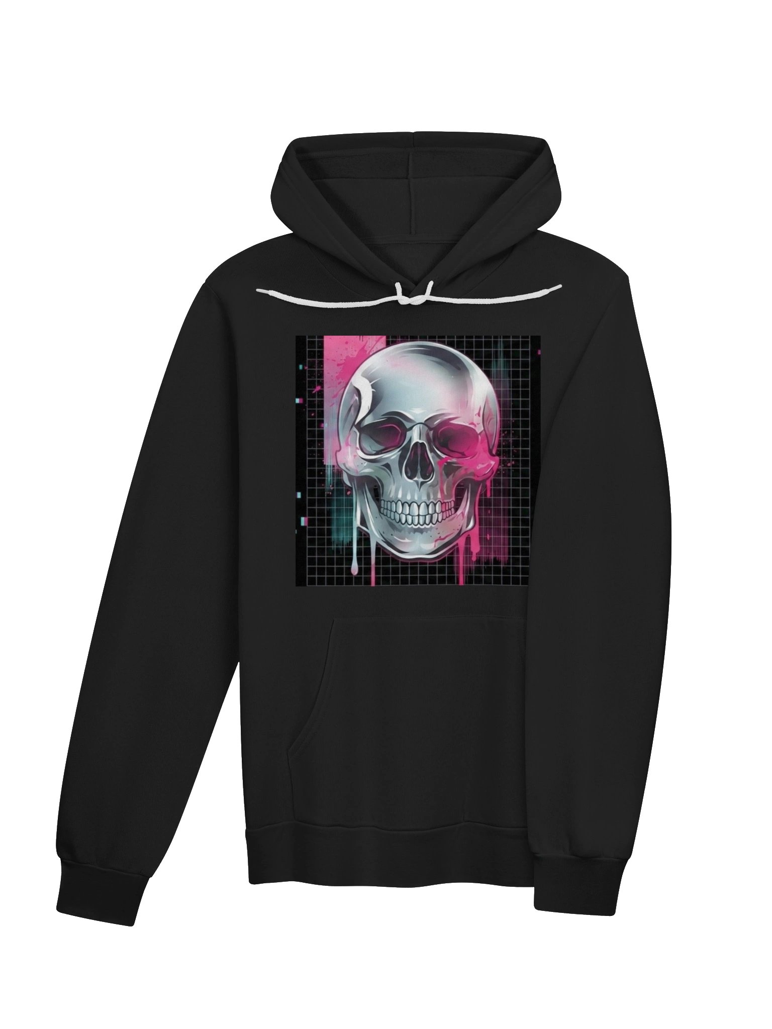 Neon Splatter Skull Hoodie product image (4)