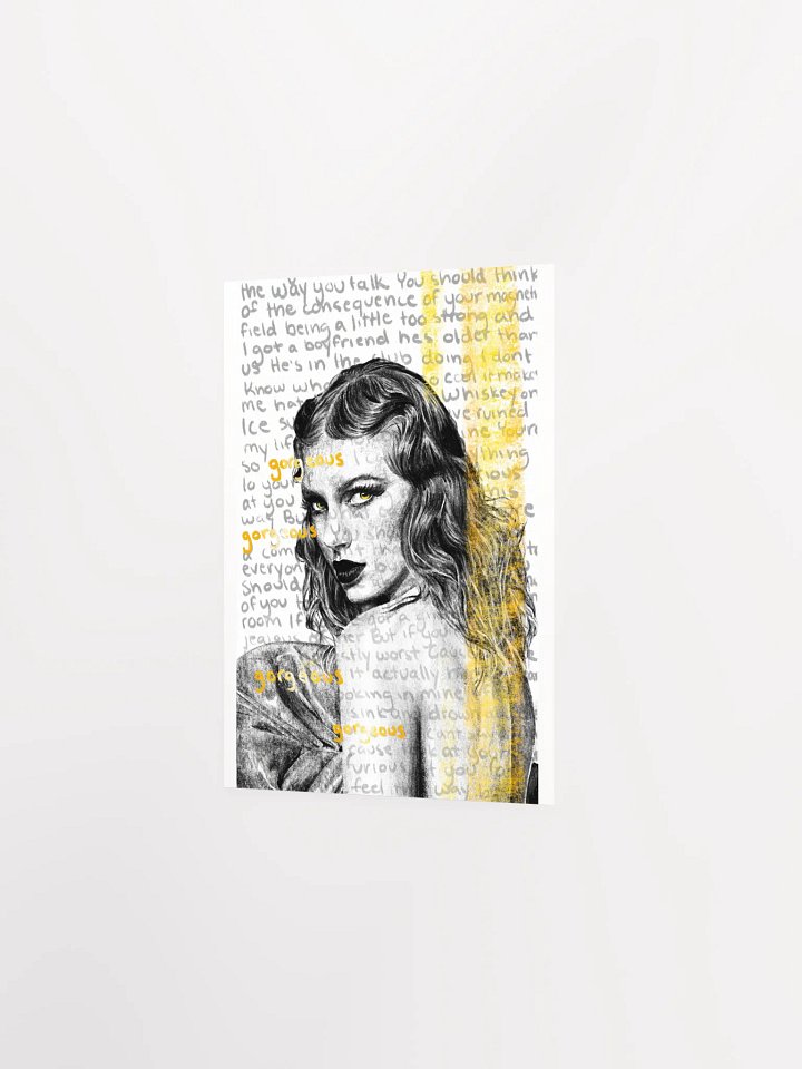 Custom Taylor Swift Gorgeous Poster – Reputation Era Fan Art Wall Decor product image (2)