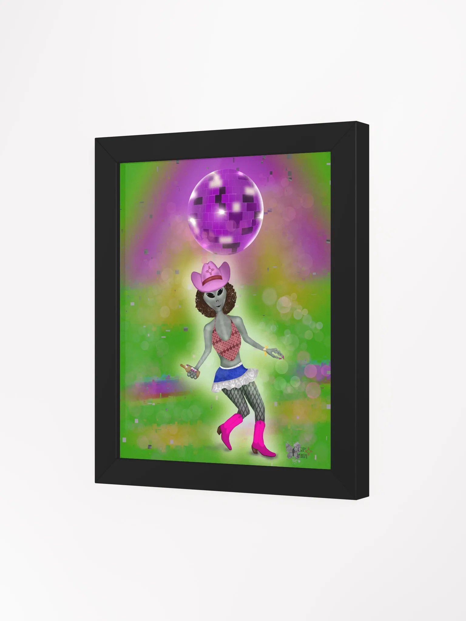 Extraterrestrial Disco Diva Framed Poster product image (5)