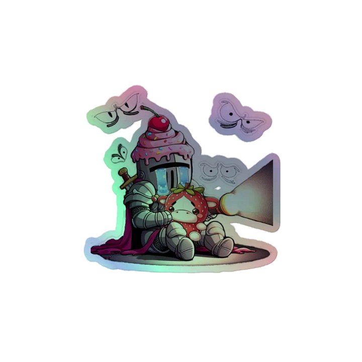 Scaredy Knight Sticker product image (2)