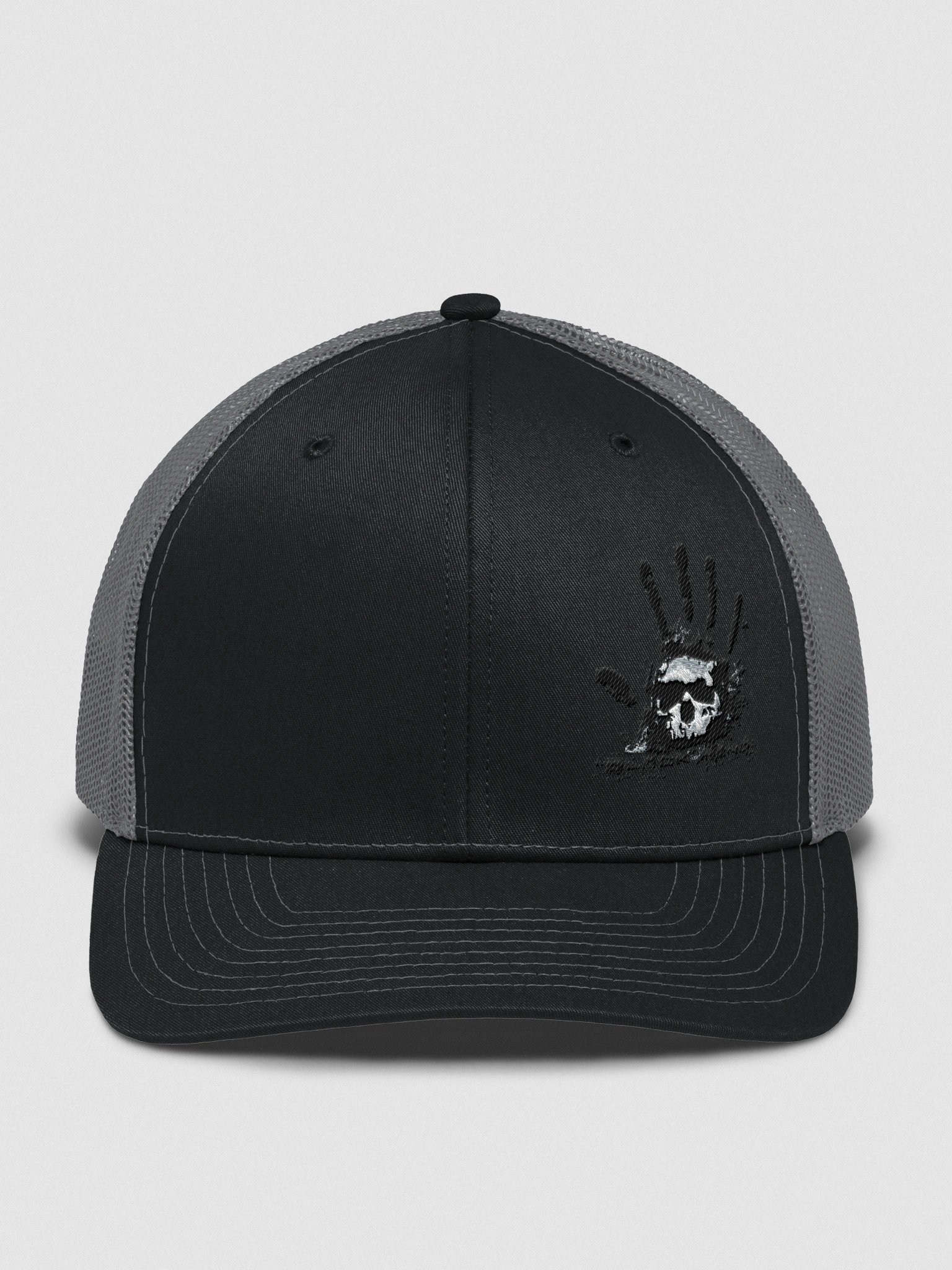Blackhand Pixelated Skull Snapback product image (1)