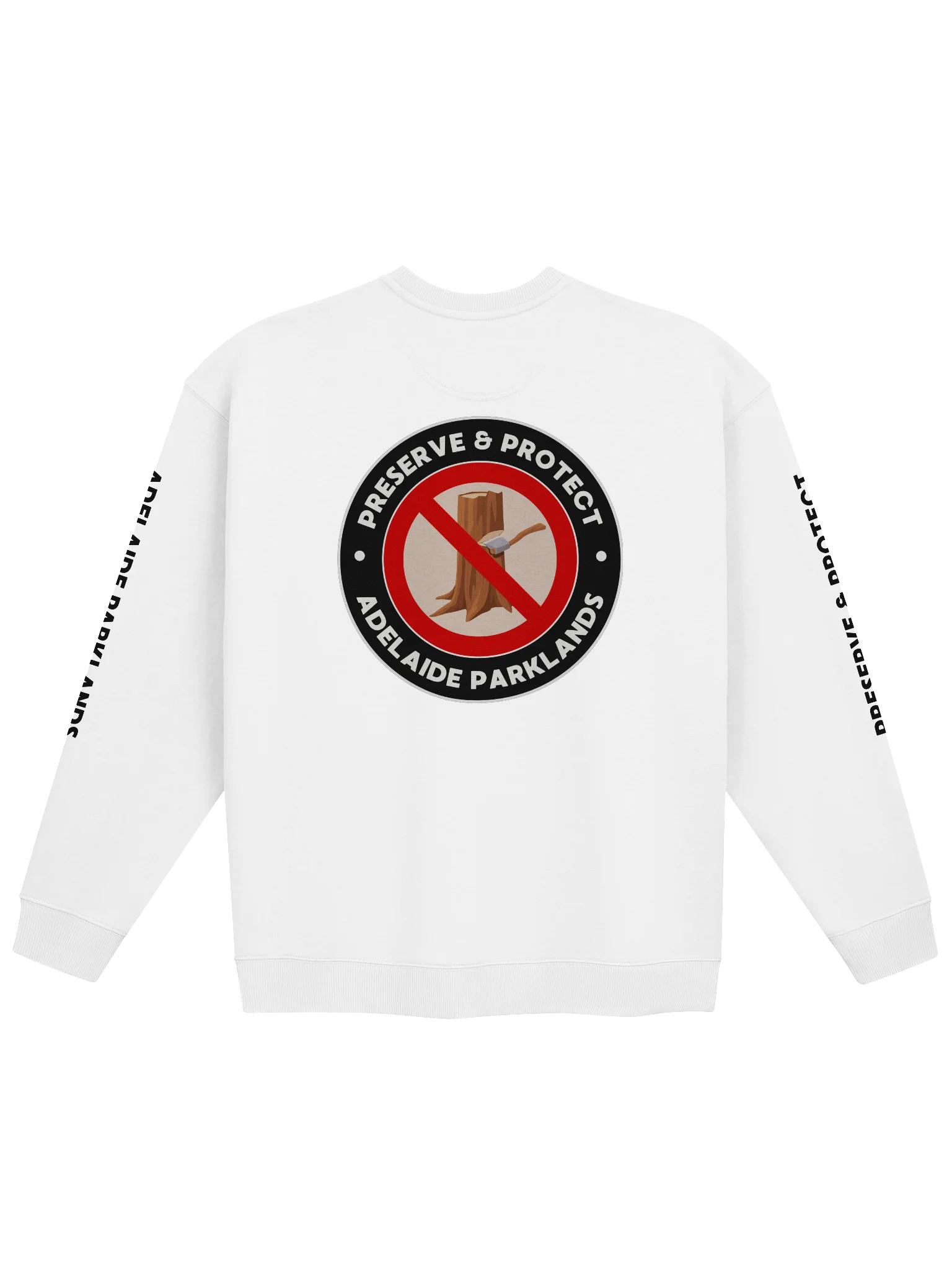 PRESERVE & PROTECT | Black Print | Unisex | Premium Organic Oversized Sweatshirt product image (1)