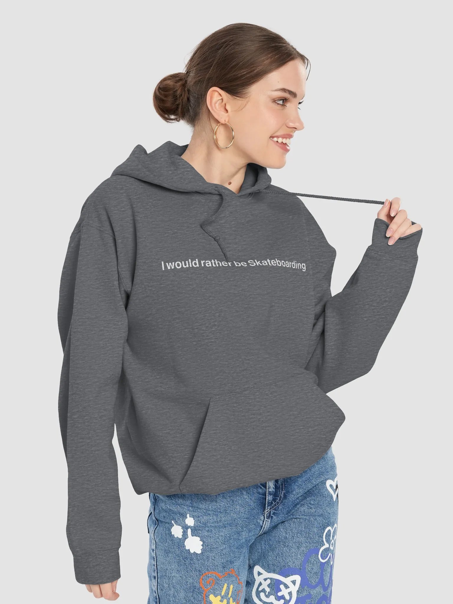 I would rather be Skateboarding - Standard Hoodie product image (7)