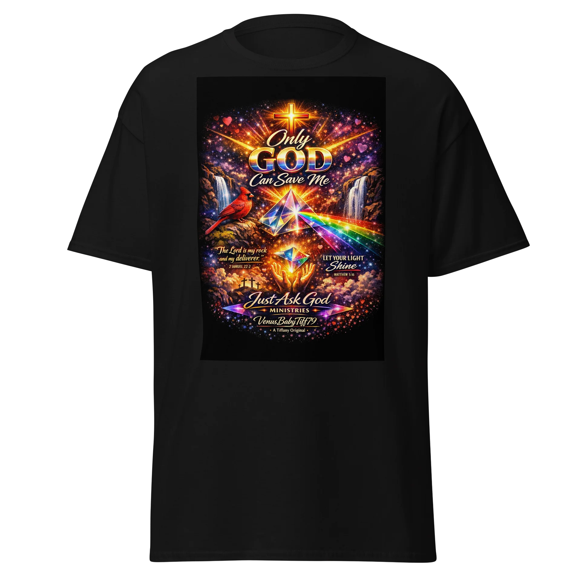 Cosmic Cross Inspirational T-Shirt product image (1)