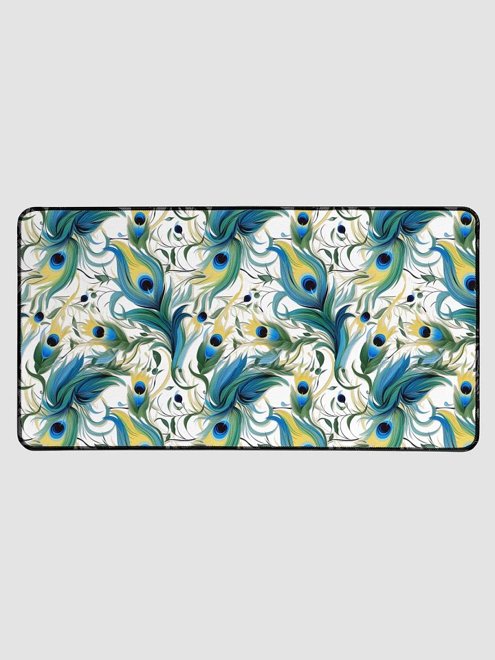 Peacock Feathers Desk Mat product image (1)